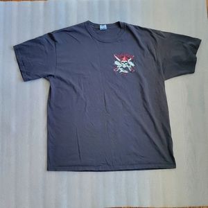 Shirt Mens Extra Large Gray Costa Maya Skull Graphic Prints.Armpit to Armpit: